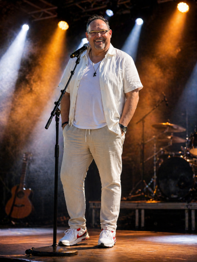 Batriec bei einem Live- Auftritt auf der Bühne